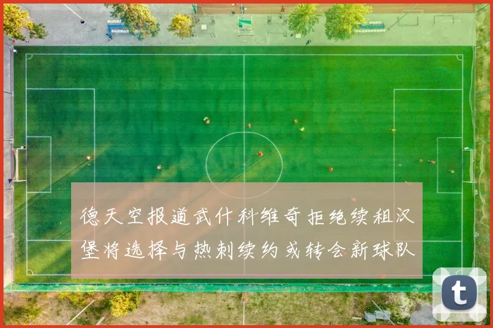 德天空报道武什科维奇拒绝续租汉堡将选择与热刺续约或转会新球队