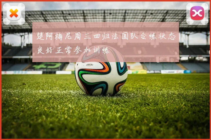 楚阿梅尼周三回归法国队合练状态良好正常参加训练